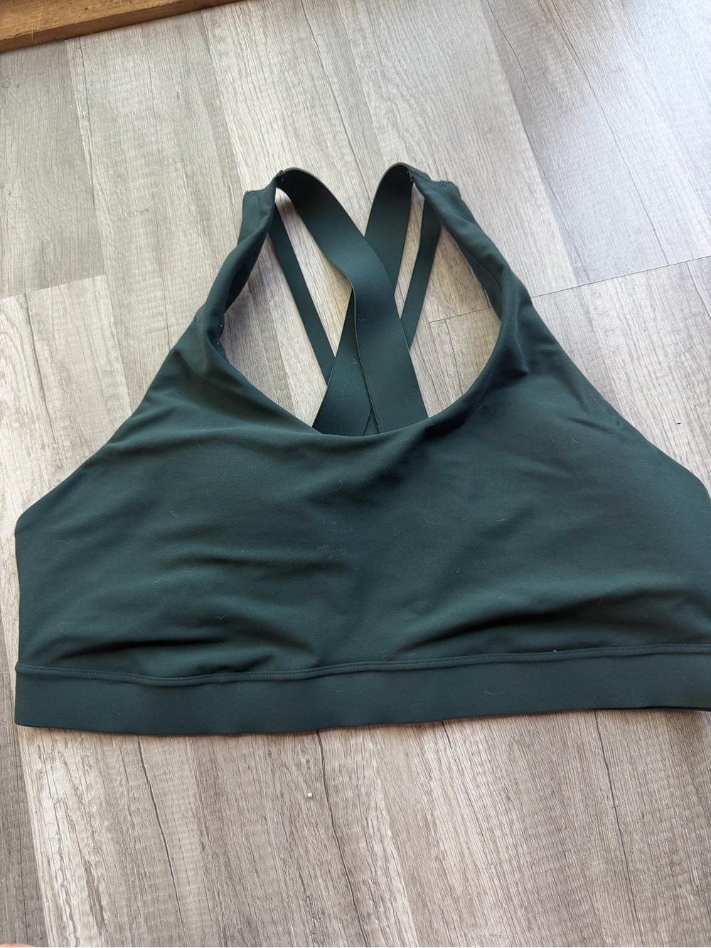 Old Navy Forest Green Crisscross Back Sports Bra